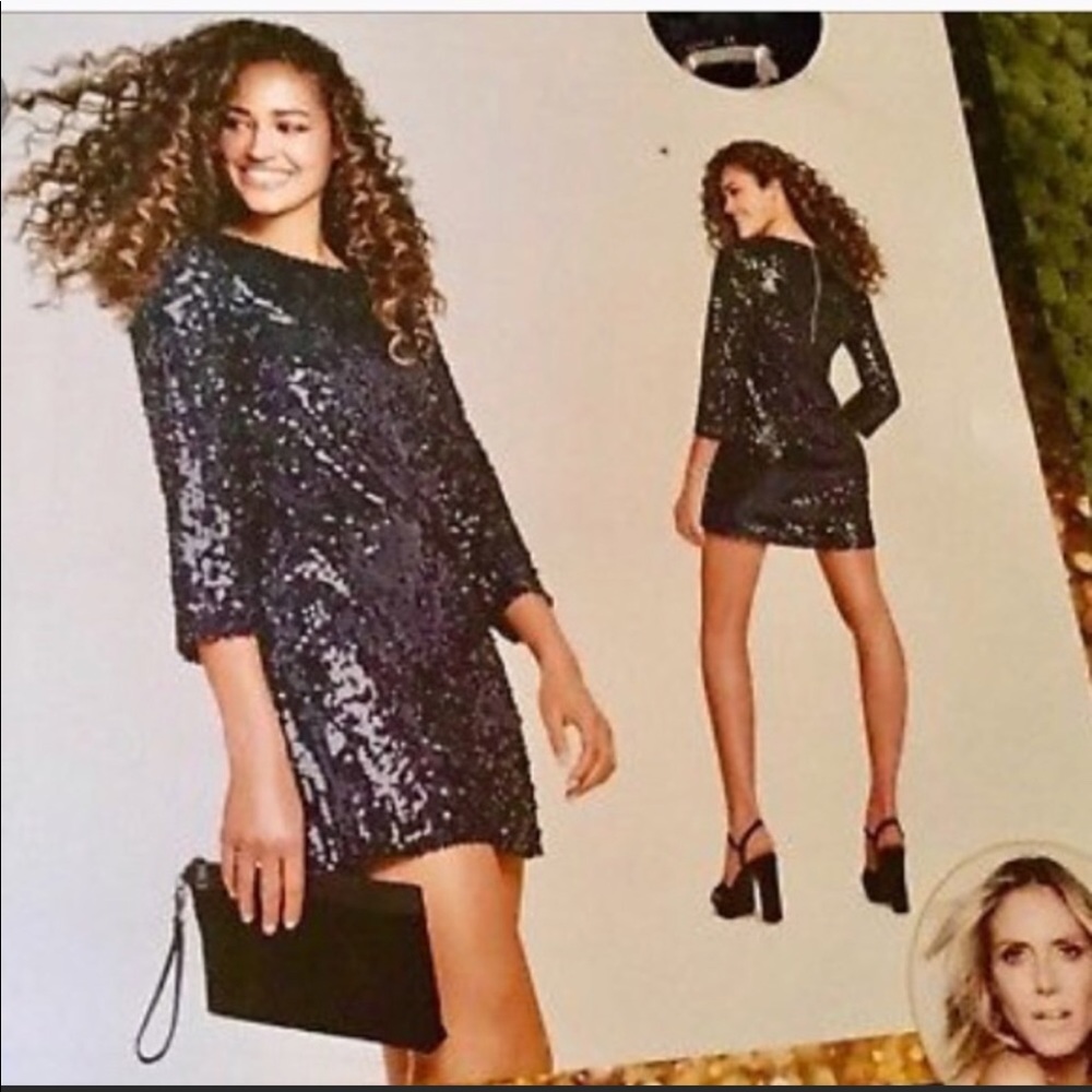 Heidi Klum sequin shift dress NWT